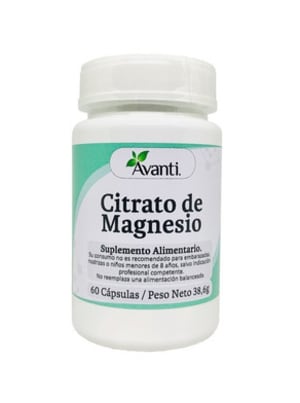 Citrato de Magnesio 60 Caps Vegetales